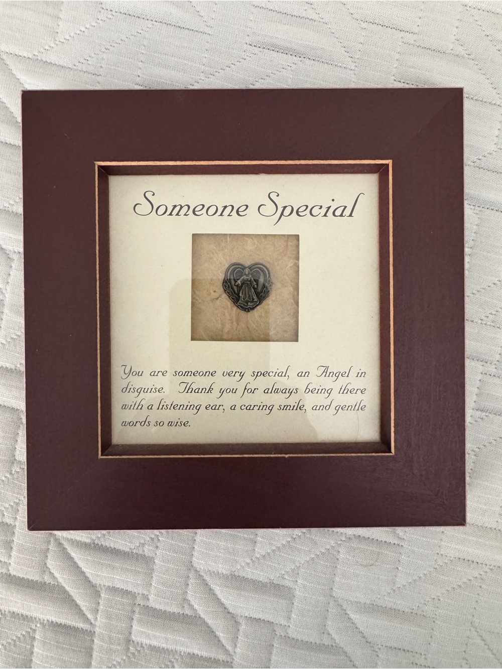 Someone Special Framed Wall Art - Brown Finish